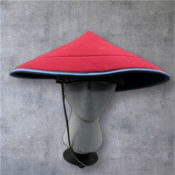 Kavu Chillba Sun Hat Cone Packable One Size Adjustable Made In USA Red - Picture 1 of 6